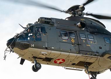 Swiss Air Force Helicopter Axalp