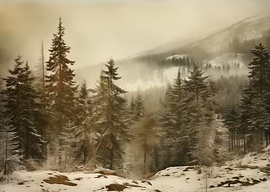 Snowy Forest Landscape