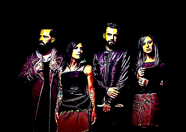 Skillet Band Pop Art