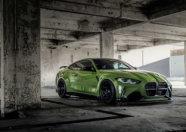 Green BMW M4 Coupe