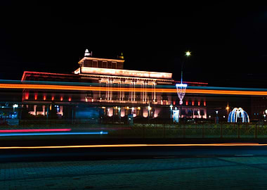 Night City Lights Over The Palace