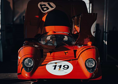 Ferrari 312P open hood
