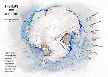The Race to the South Pole - Map