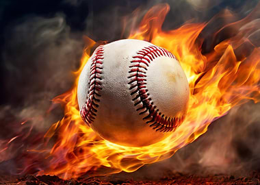 Baseball on Fire