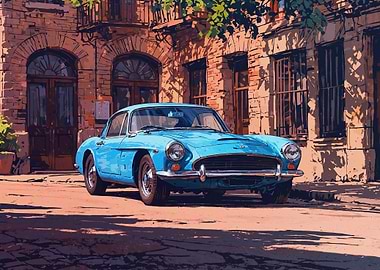 Vintage Blue Coupe