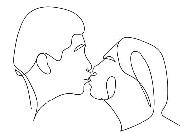 One Line Kiss