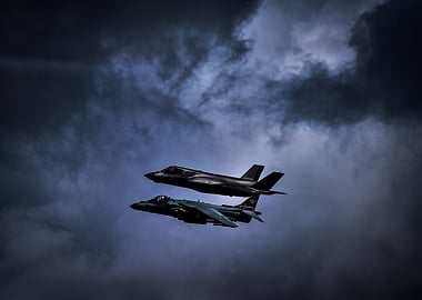 Fighter Jets in Flight