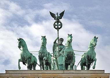 Quadriga Statue on Brandenburg Gate