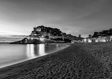 Coastal Castle at Dusk