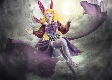 Anime Fairy with Wings