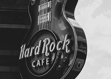 Hard Rock Cafe Guitar Sign