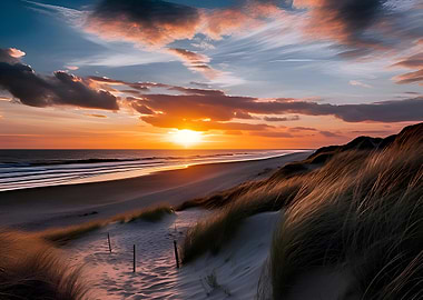 Sunset Beach Landscape