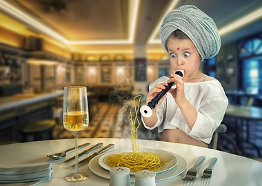 Flute-Playing Chef