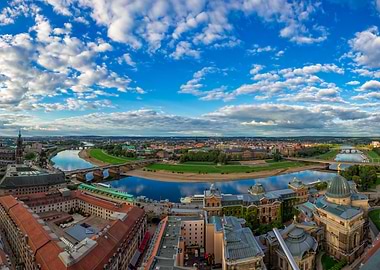 Dresden Skyline with River