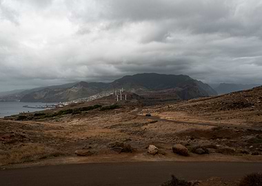 Wind Turbines on a Cloudy Day