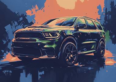 Dodge Durango Digital Art