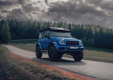 Blue Mercedes G-Wagon