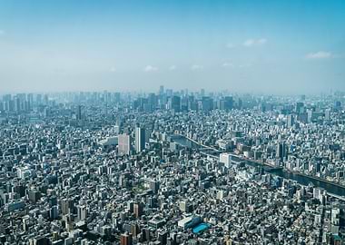 Tokyo Skyline Aerial View