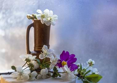 Spring Flowers in Vase