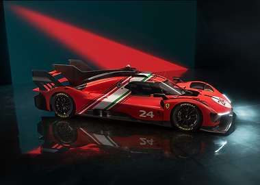 Ferrari Hypercar Race Car