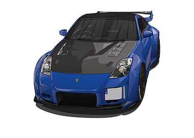 Nissan 350Z Veilside Blue