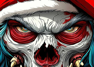 Evil Santa Skull