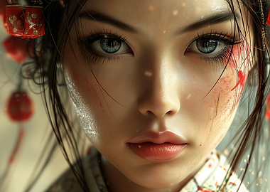 Close-up of a Woman's Face