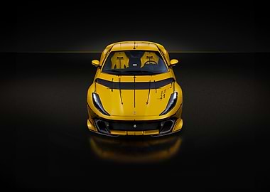 Yellow Ferrari SF90 Stradale