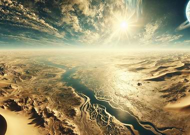 Alien Desert Landscape