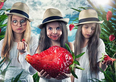 Giant Strawberry Girls