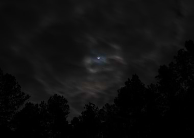 Moonlit Night Sky