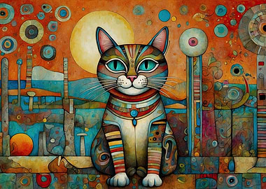 Cat in a Colorful World