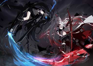 Punish girls Anime Sword Fight