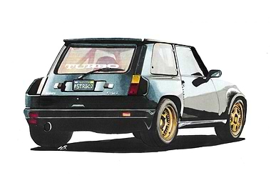 Renault 5 Turbo 2 Illustration