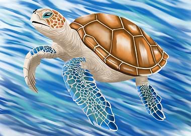 Sea Turtle Illustration