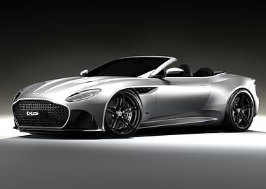 Silver Aston Martin DBS