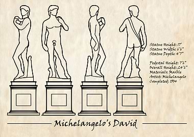 Michelangelo's David Vintage Specs
