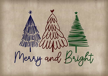 Merry and Bright Christmas Trees