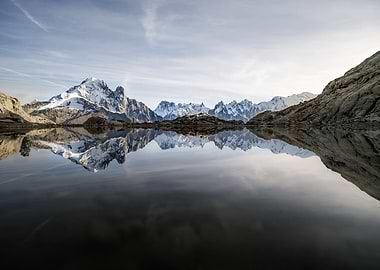 Mountain Reflection in Lake