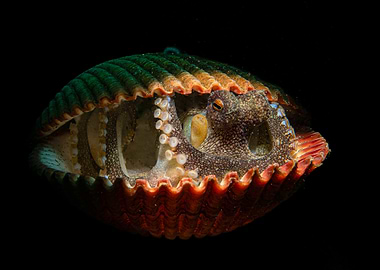 Coconut Octopus in Shell