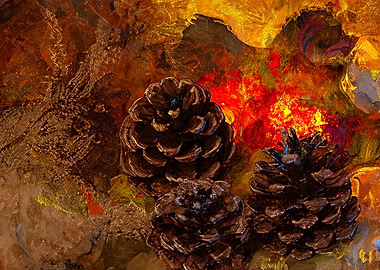 Pine Cones Abstract