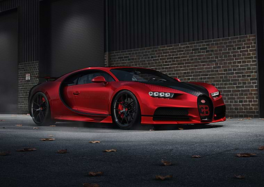 Red Bugatti Chiron