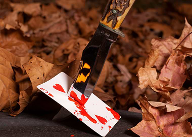 Bloody Playing Card