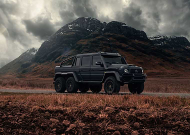 Black Mercedes-Benz G63 6x6
