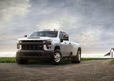 Silver Chevrolet Silverado