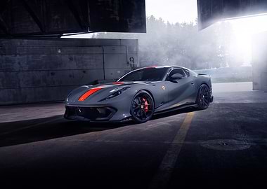 Grey Ferrari 812 Superfast