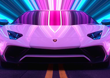 Lamborghini Aventador Neon