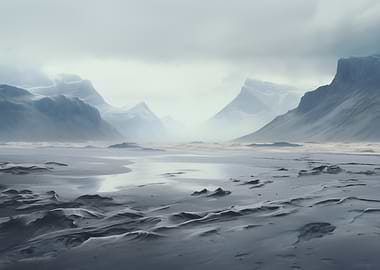 Misty Mountain Landscape