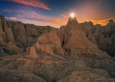 Sunrise Over Badlands