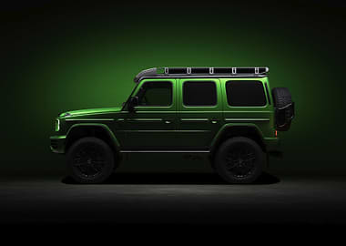 Green Mercedes G-Wagon